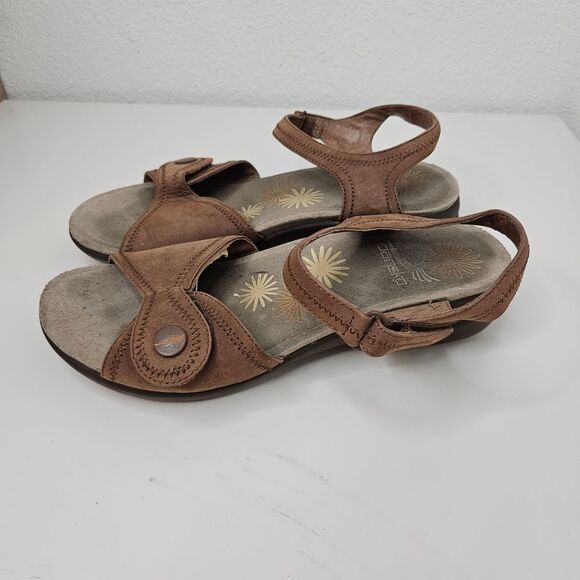 Dansko Iris Nubuck Sandals, Women's Size 37, Brown - Picture 3 of 5